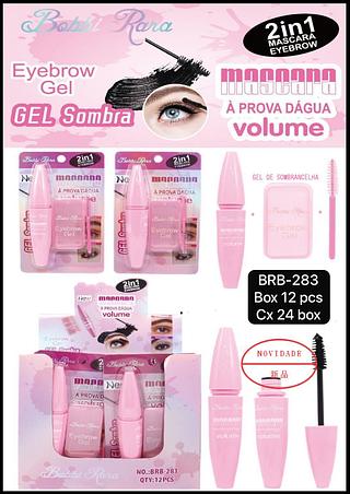 Bobbi Rara Mascara de Cilios e Gel de Sobrancelha box 12 pçs