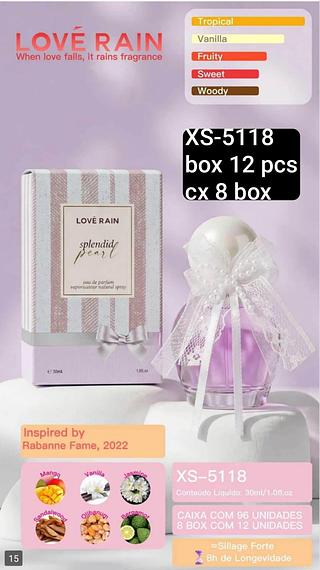love rain perfume box 12 pç