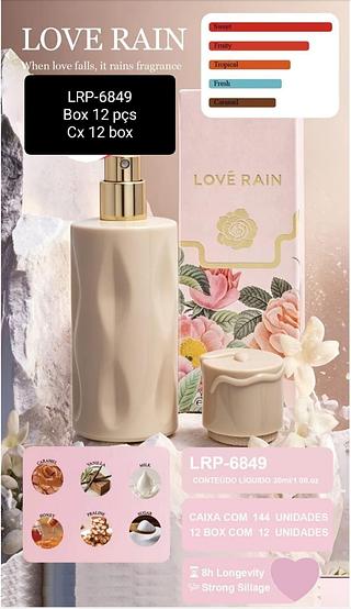 love rain perfume box 12 pç