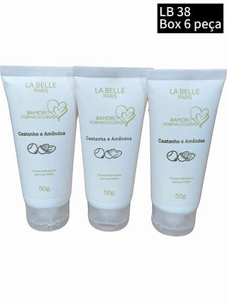 LA BELLA CREME PARA MAOS CASTANHA E AMENDOAS BOX 6PÇ