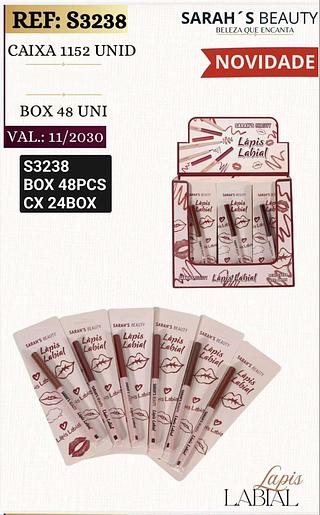 SARAHS BEAUTY LAPIS LABIAL BOXX 48 PÇ