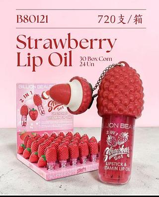 Billion Beauty Lip Oil Morango box 24 pçs