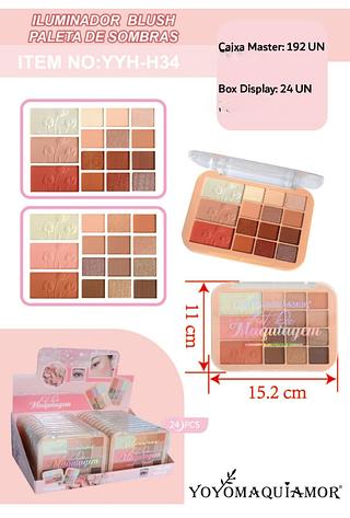 yoyo paleta de sombra box 24 pç