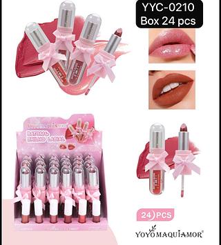 Yoyo Maquiamor Batom e Tinta de Lapis box 24 pçs