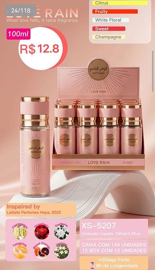 Love rain perfume box 12 pçs