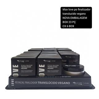 Max Love Pó facial finalizador translicido vegano BOX 22PÇS