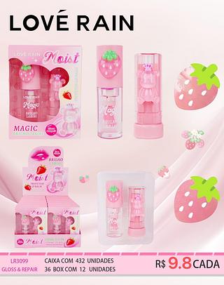 love rain lip gloss box 12 pç