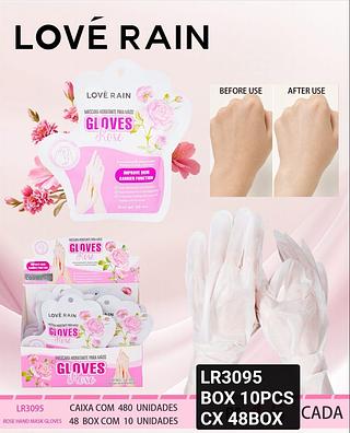 love rain mascara hidratante para mão box 10 pç