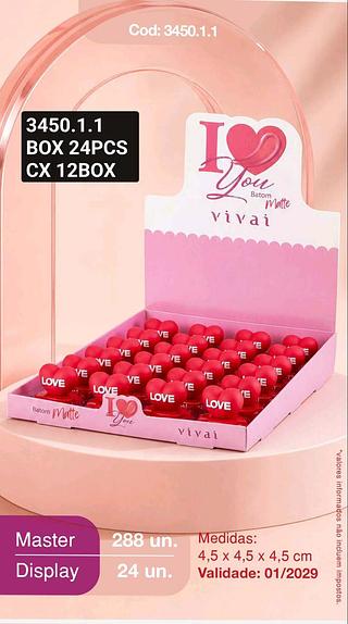 vivai batom matte box 24 pç