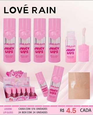 Love rain Lip gloss box 24 pçs