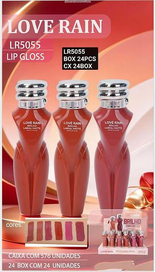 LOVE RAIN LIP GLOSS BOX / 24 PÇS