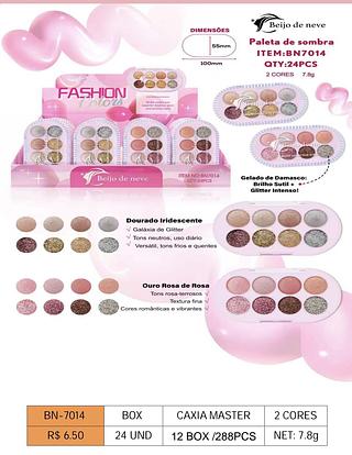 Beijo de neve paleta de sombras box 24 pçs