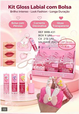 BOBBI RARA KIT GLOSS BOX 9 PÇ