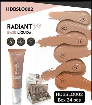 HUDAMOJI BASE LIQUIDA BOX 24 PÇ