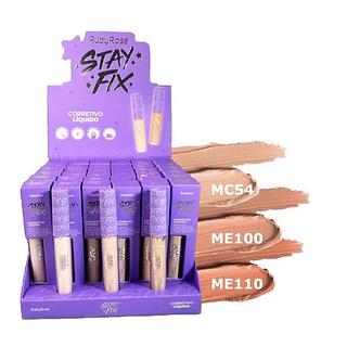 Ruby Rose Corretivo Líquido Stay Fix BOX/36PÇ
