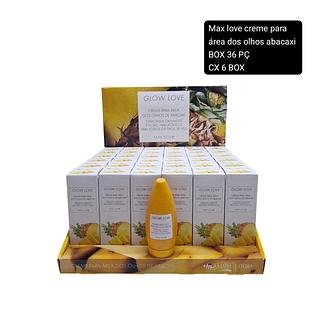 Creme Para Área dos Olhos de abacaxi Max Love com 36un de 60g MAX LOVE