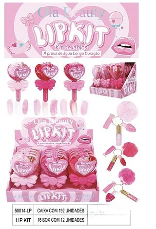 ola beauty kit gloss box 12 pç