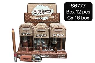 Sarah`s Beauty Kit Gloss e Lapis Labial box 12 pc