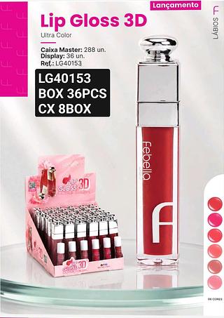 FEBELLA LIP GLOSS BOX 36 PÇ