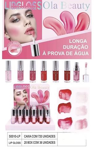 ola beauty lip gloss box ,36 pç
