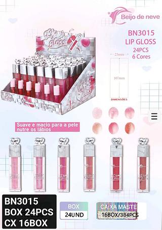 beijo de neve lip gloss box 24 pç