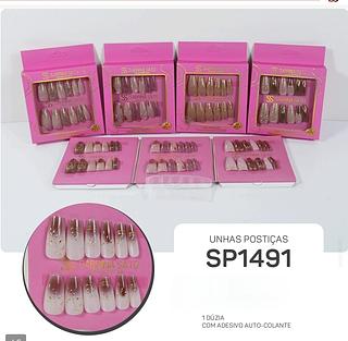 Sabrina Sato Unha Postiça em Pvc box 12 pçs