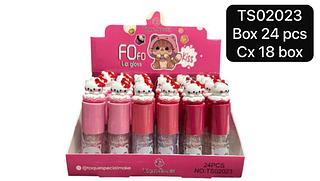 toque especial lip gloss boxbox 24 pç