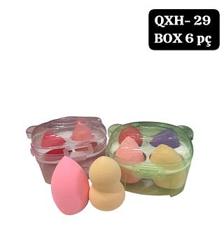 kit esponja urso box 6 pç