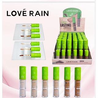Corretivo Long Lasting Alta cobertura - Love Rain box 36 pç
