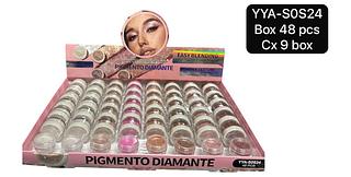 Yoyo Maquiamor Paleta Glitter box 48 pçs