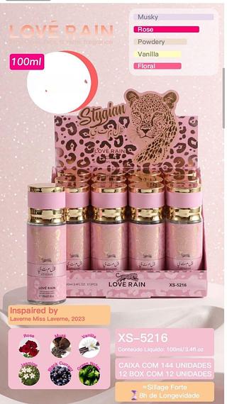 love rain perfume box 12 pç