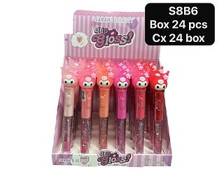 SARAHS BEAUTY LIP GLOSS COM LUZ BOX 24 PÇ