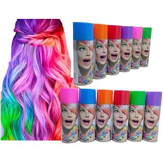 Tinta Temporária Para Cabelo Spray Carnaval Love Rain 120ml