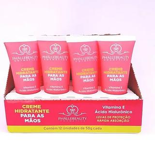 Creme Hidratante para as Mãos - Luva de Silicone - Phallebeauty box12pç