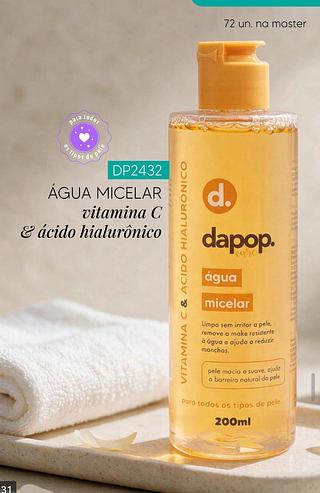 DAPOP AGUA MICELAR VITAMINA C CX 72