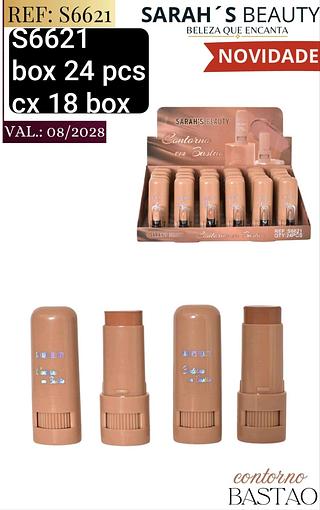 sarash beauty contorno bastao box 24 pç