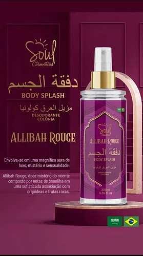 Body Splash Deo Colônia Árabe 200ml allibah rouge box 12 pç