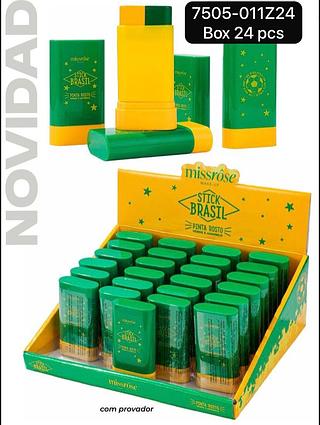 miss rose stick brasil box 24 pç