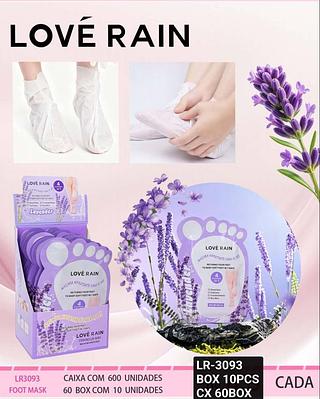 love rain mascara pra os pes box 10 pç