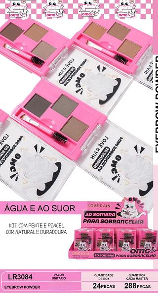 love rain sombra de sobrancelha box 24 pç