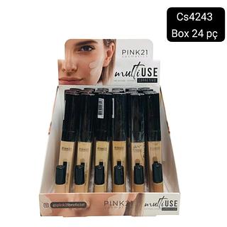 pink 21 corretivo liquido box 24 pç