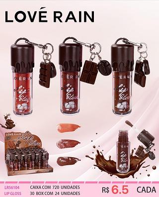 Love rain Lip gloss box 24 pçs