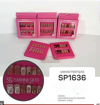 Unha Sabrina sato box 12 pc