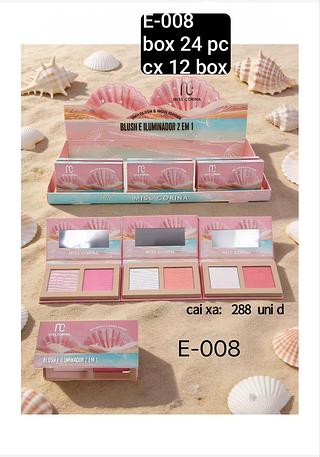 MISS CORINA DUO ILUMIANDOR E BLUSH BOX 24 PÇ