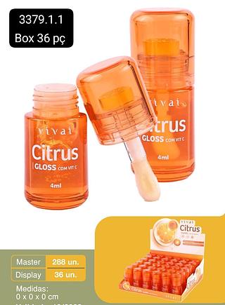 Vivai Gloss Citrus Vitamina c box 36 pçs