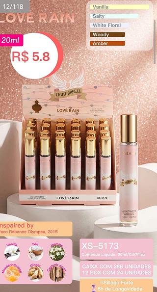 Love rain perfume box 24 pc
