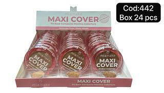 Box 24 Pó Compacto Maxi Cover Gummy Médio Chocolate Mia Make 442