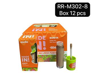 Base Tint Melu Made In! Bonita Tint Foundation Cor 80 RR-M302-8 box 12 pç