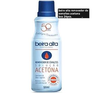 Beira alta removedor de esmalte acetona box 24pc