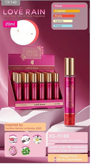 love rain perfume box 24 pç